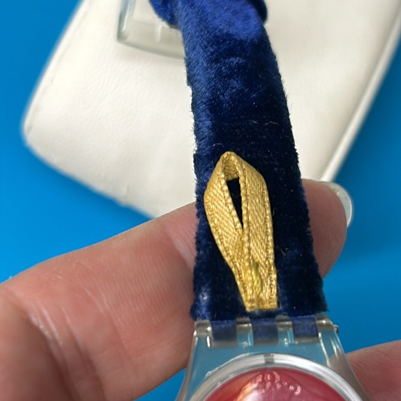 🖤1994 Ladies swatch watch Cord On Bleu - Picture 5 of 15